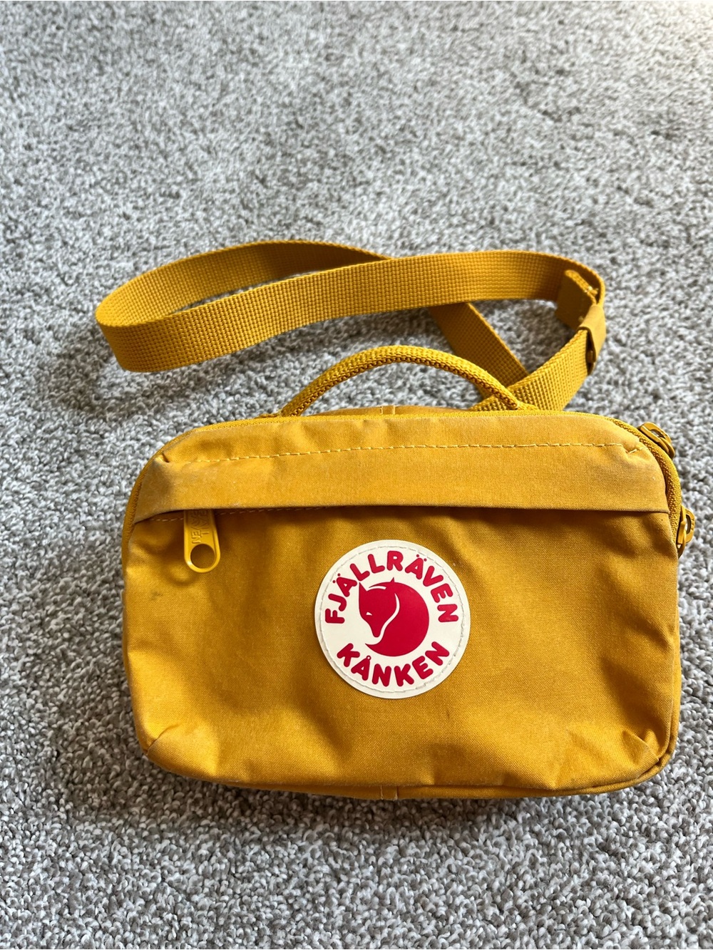 Fjallraven Kanken Mustard Crossbody Bag